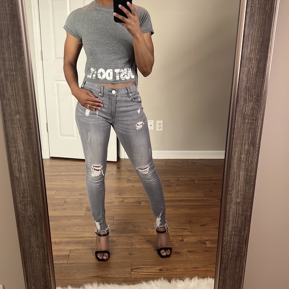 Express mid rise skinny jeans